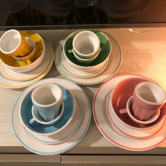 Kids ceramic kitchen dish set 20 piece set - Picture 10 of 10